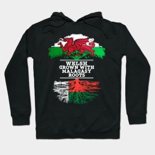 Welsh Grown With Malagasy Roots - Gift for Malagasy With Roots From Madagascar Hoodie